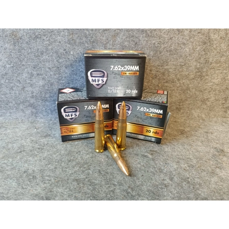 Amunicja MFS 7,62x39 8g/124gr (op 20szt)